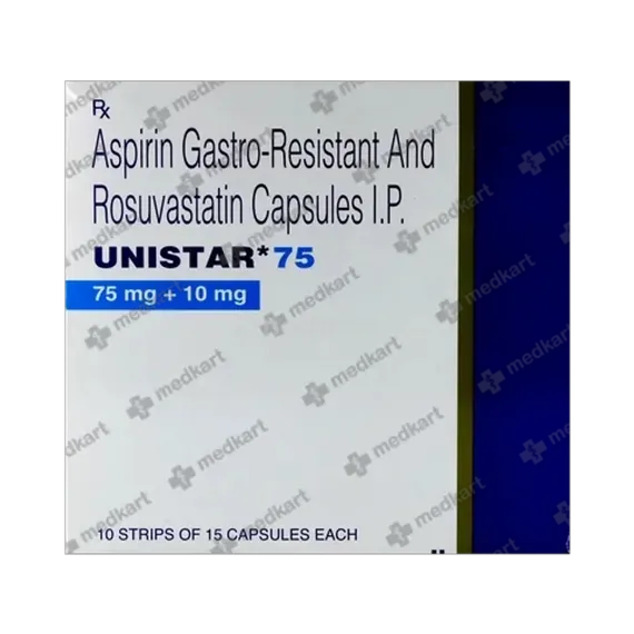 unistar 75mg capsule 15's